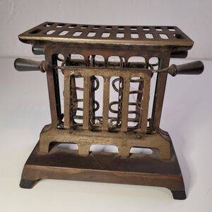 Antique Electric Toaster Primitive Metal Kitchen Decor Vintage Industrial